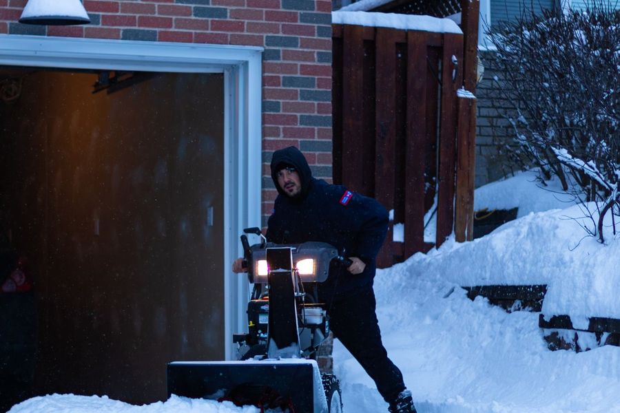 Snow route, February
